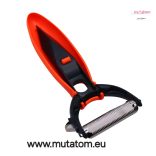  Delux lengővillás hámozó,szeletelő és dekoráló