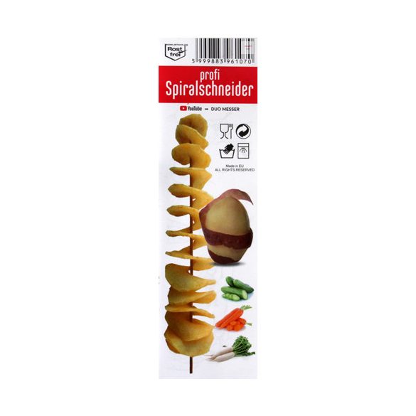 Inox burgonya spirálvágó